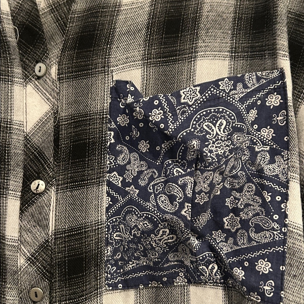 POL flannel unique button-down shirt - image 3